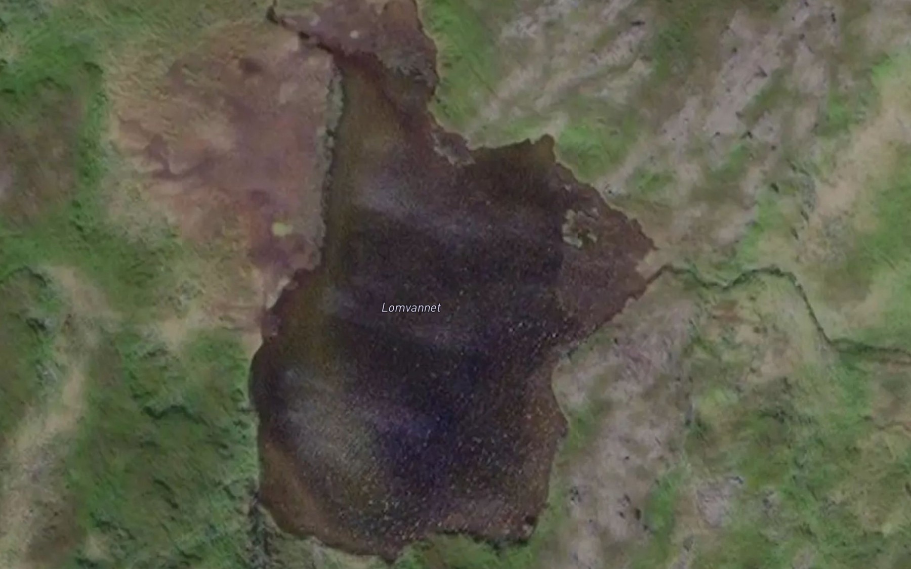 Satellite map of the Lomvatnet