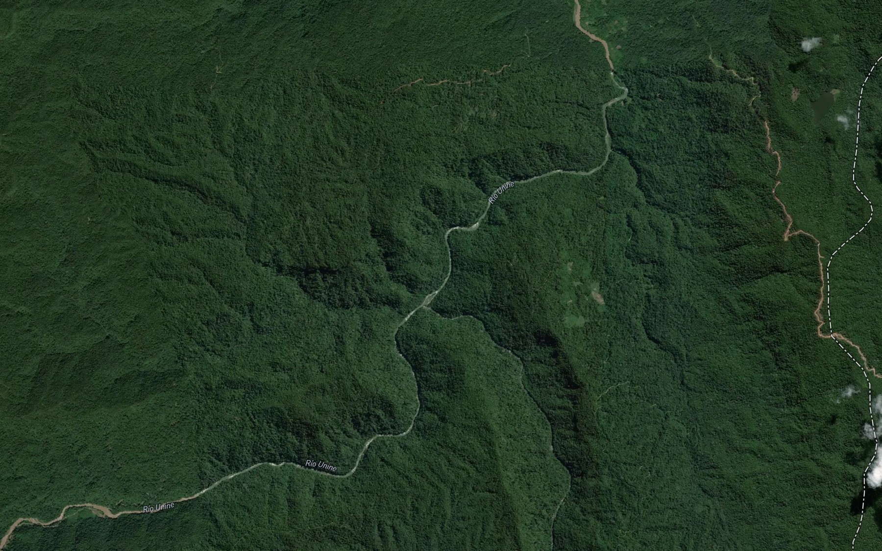Satellite map of the Rio Pitza