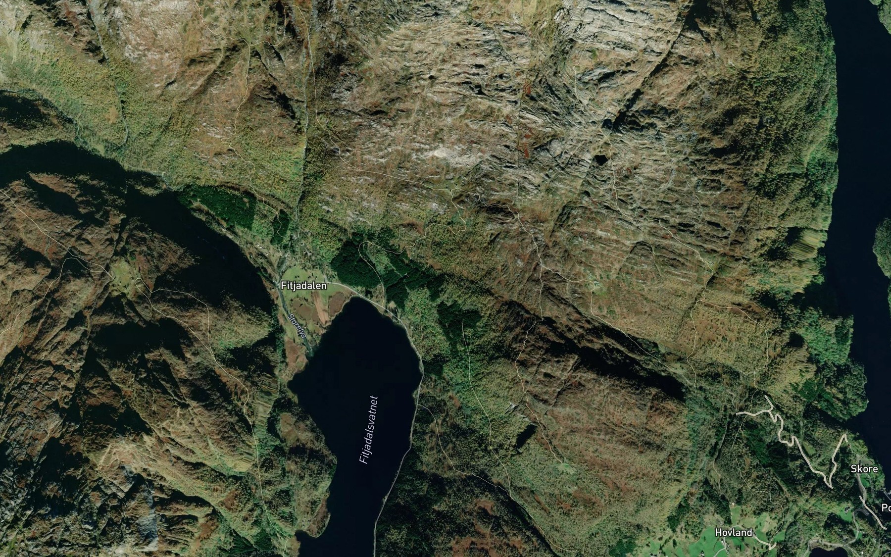 Satellite map of the Klebansbekken