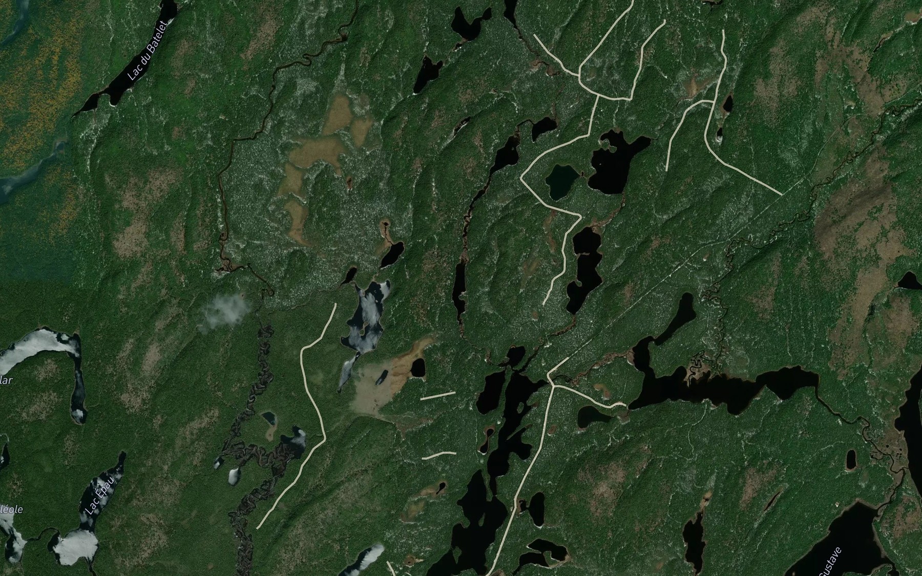 Satellite map of the Lac Fission