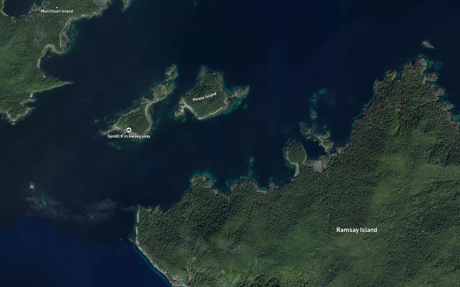 Satellite map of the Ramsay Passage