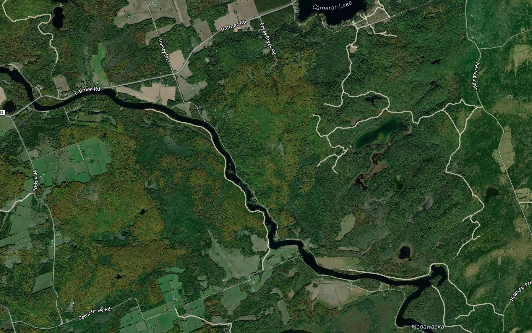 Satellite map of the Aumonds Rapids