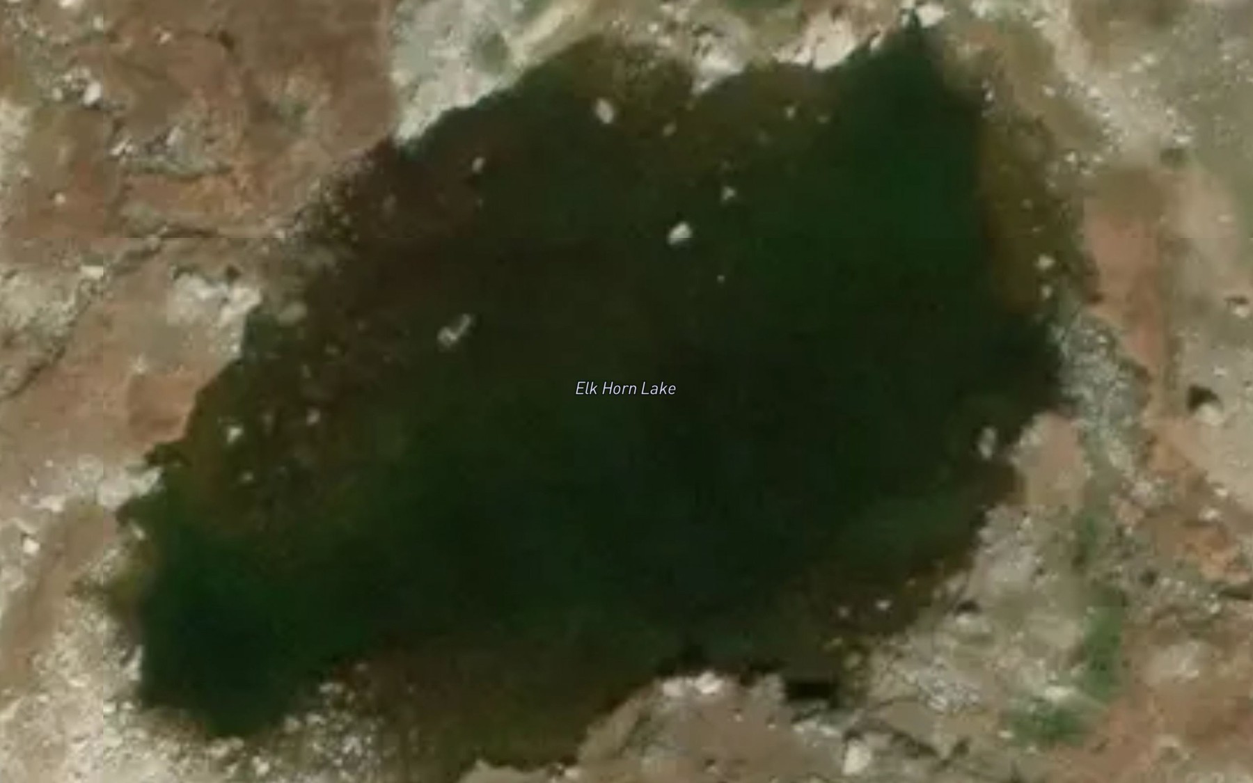 Satellite map of the Elk Horn Lake