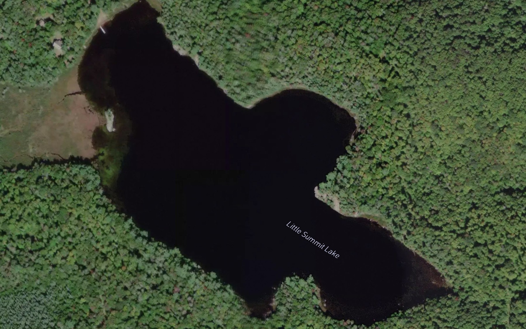 Satellite map of the Little Summit Lake