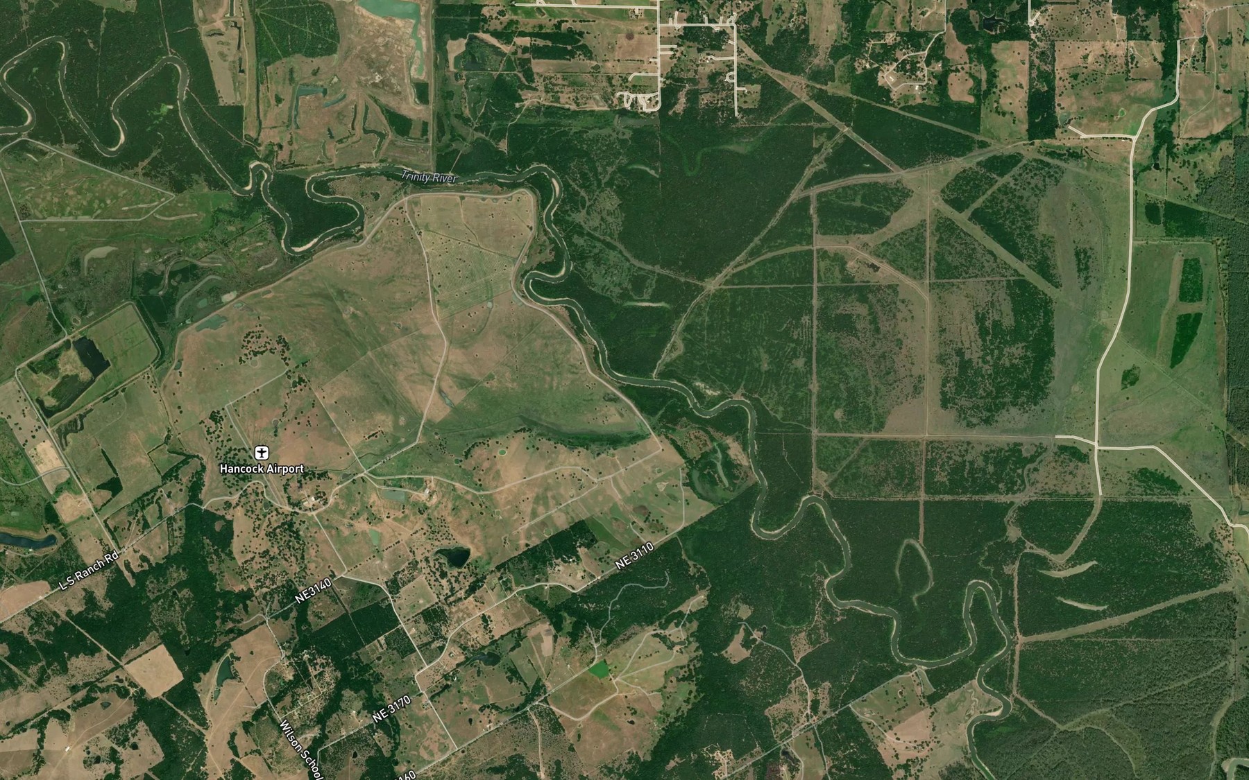 Satellite map of the Round Lake