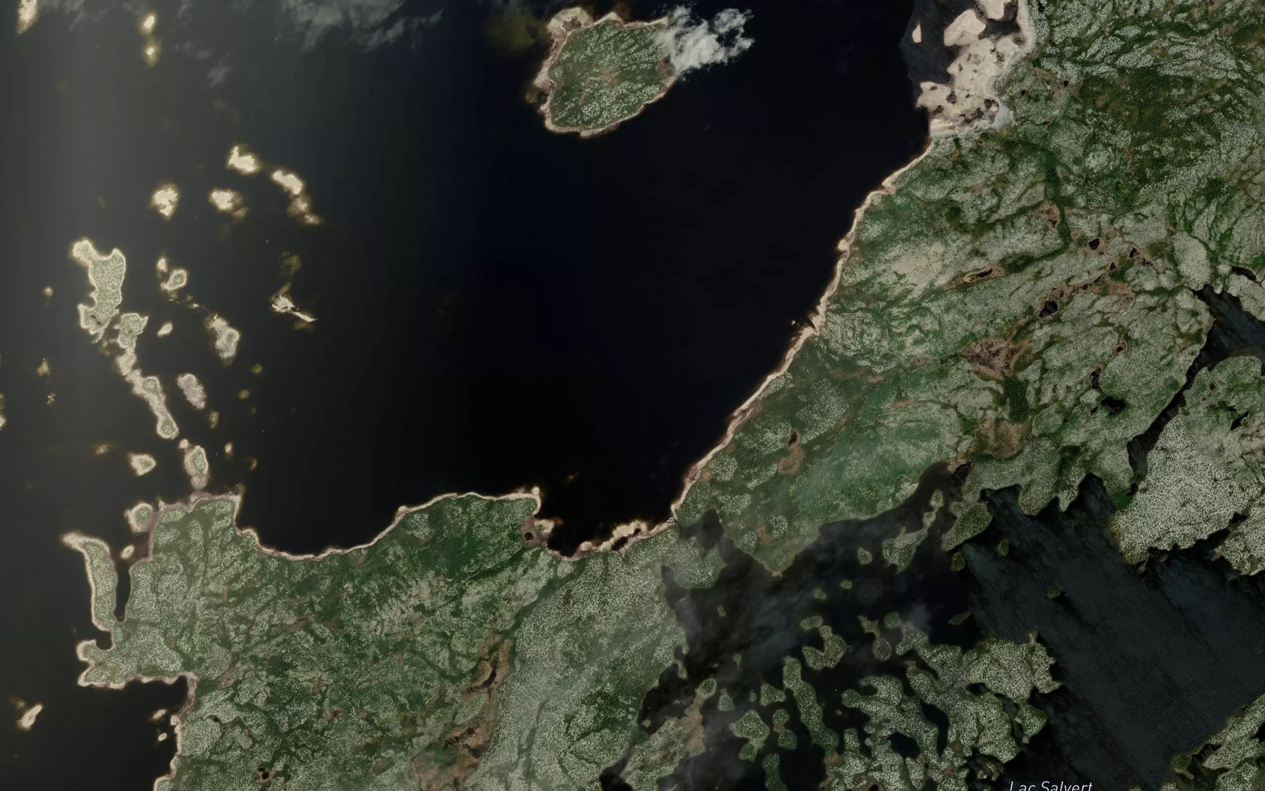 Satellite map of the Lac Beaubois