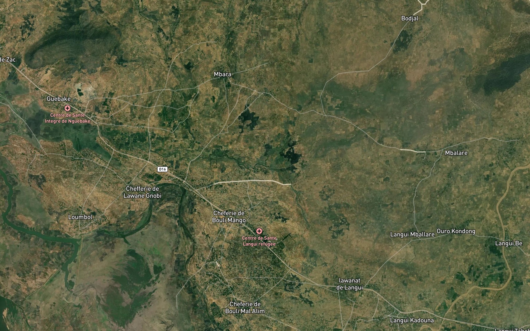 Satellite map of the Mayo Pondela
