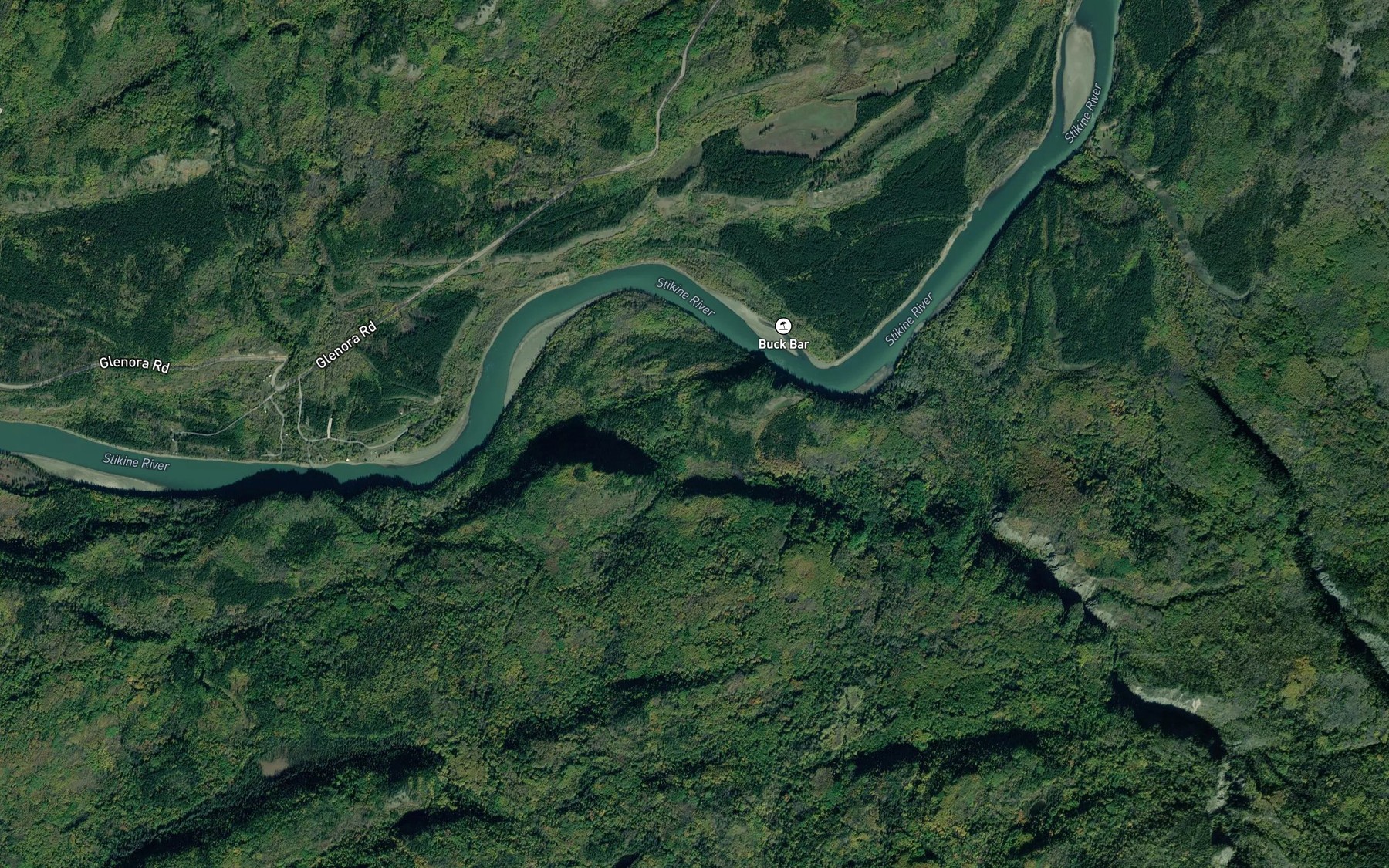 Satellite map of the Buck Riffle