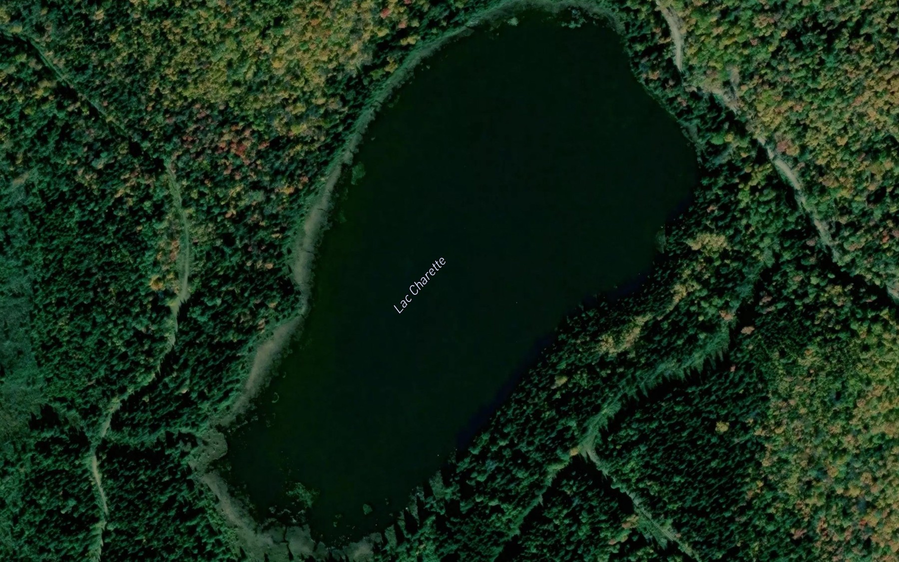 Satellite map of the Lac Charette