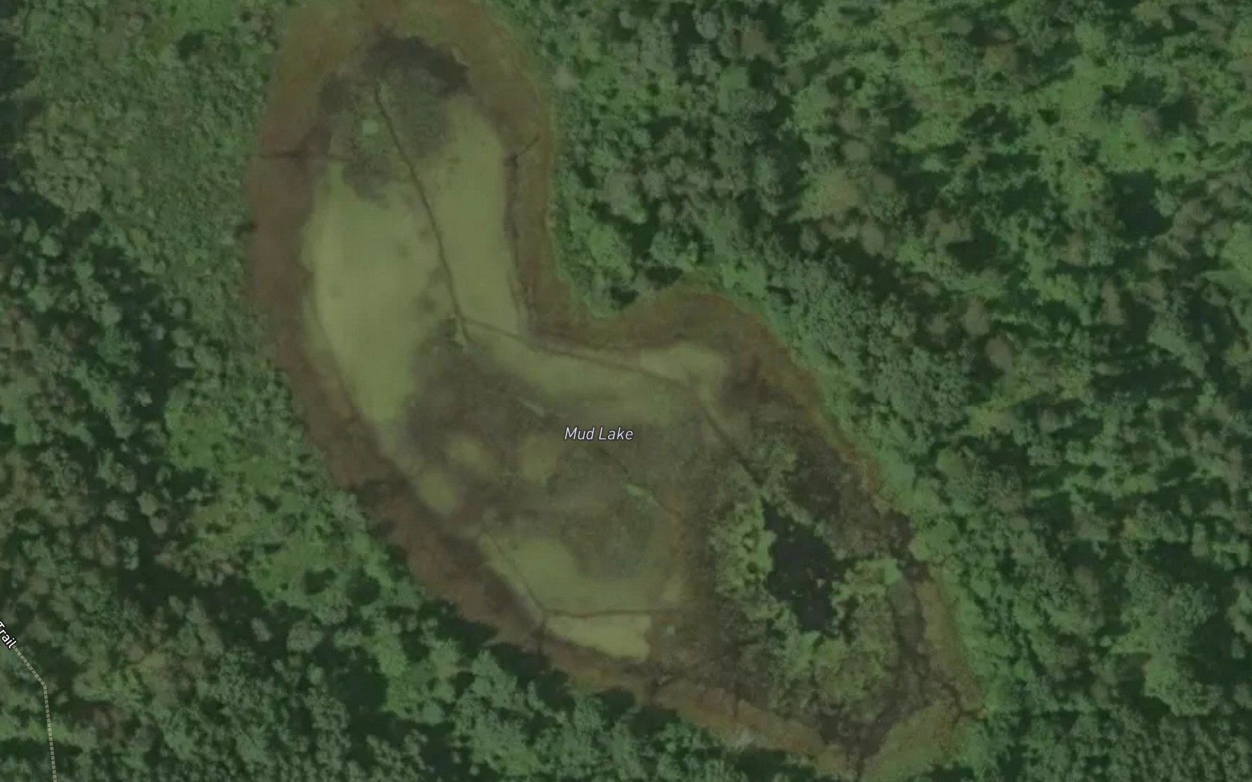 Satellite map of the Mud Lake