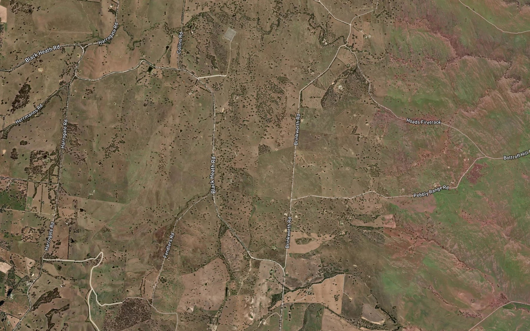 Satellite map of the Muirs Creek