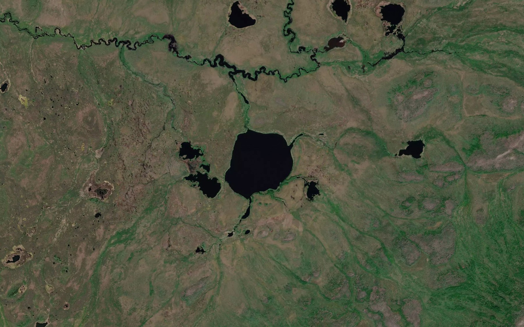 Satellite map of the Lake Tunilkhanten