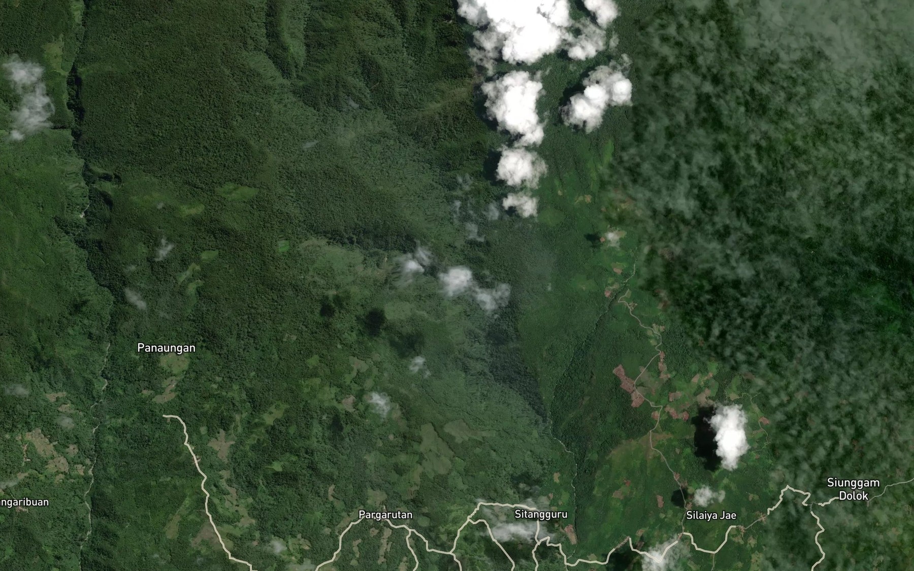 Satellite map of the Aek Sunge Dua
