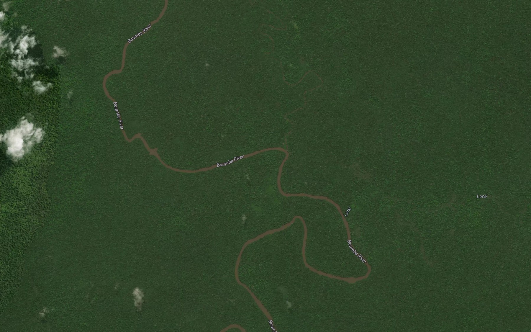 Satellite map of the Lokomo