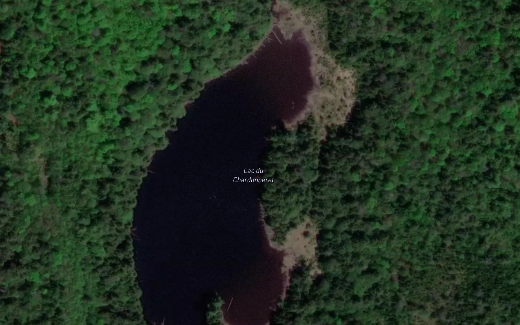 Satellite map of the Lac du Chardonneret