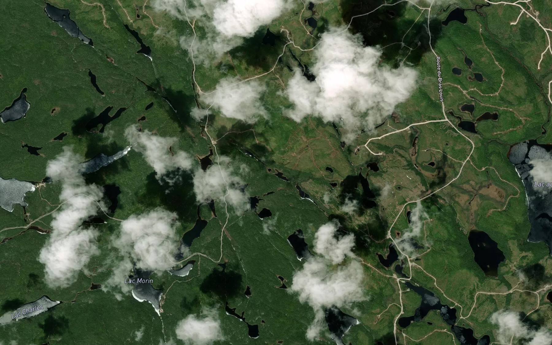 Satellite map of the Lac des Remiges