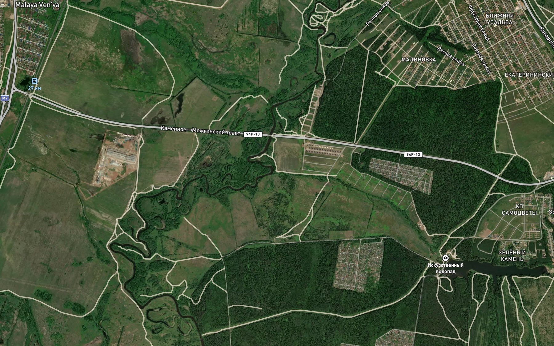 Satellite map of the Staraya Kenka