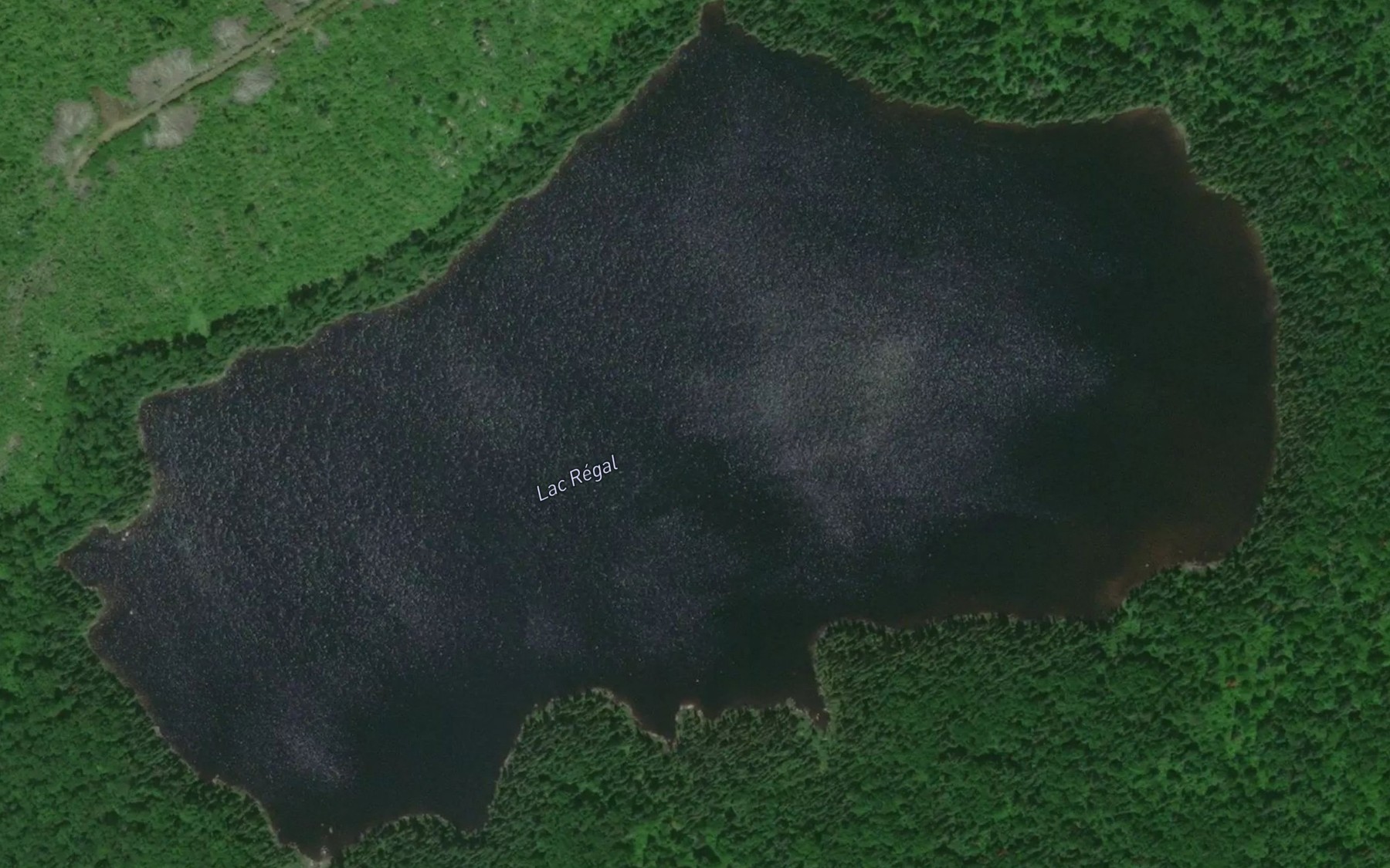 Satellite map of the Lac Regal