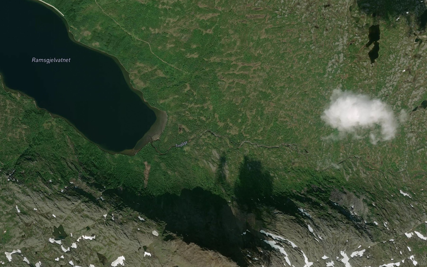 Satellite map of the Overforsen
