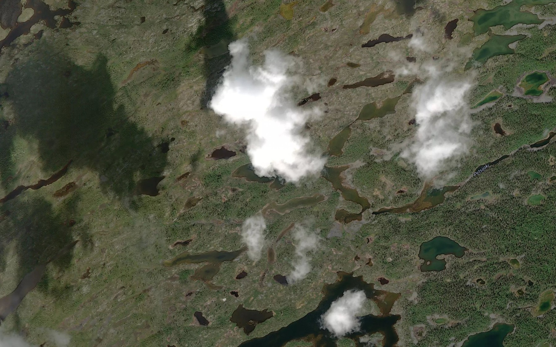 Satellite map of the Peciluobal