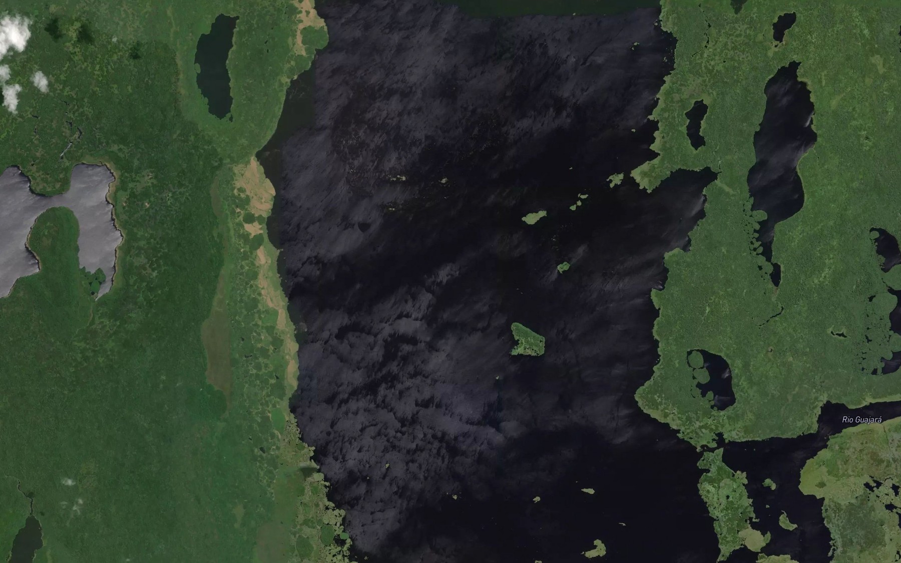 Satellite map of the Lagoa Tamatau