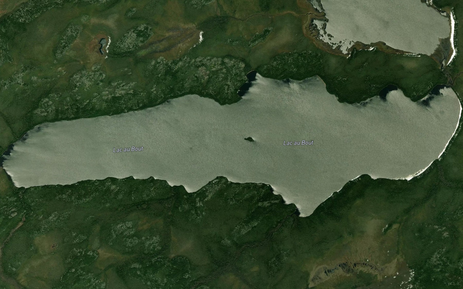 Satellite map of the Lac au Bout