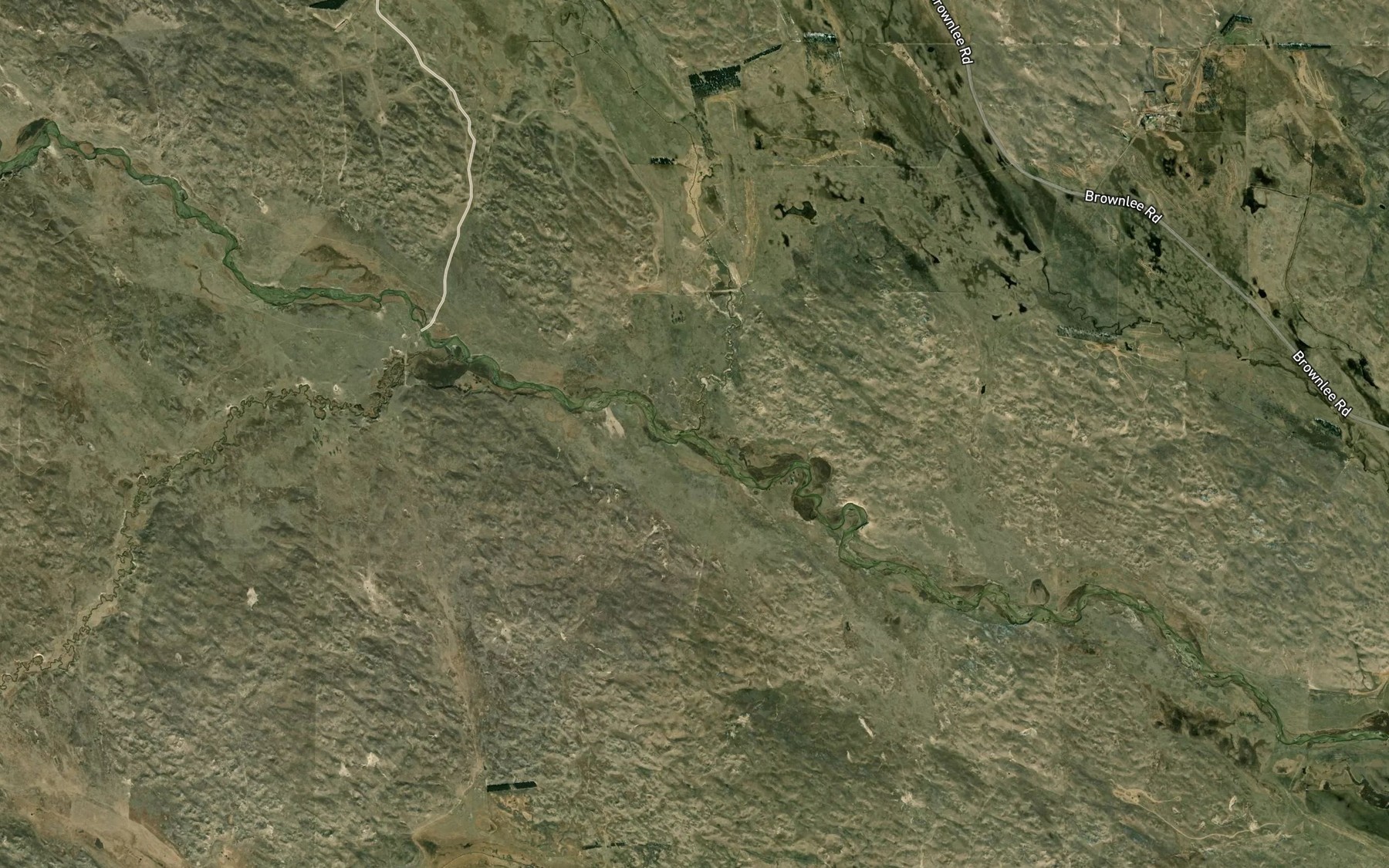 Satellite map of the Wamaduze Creek