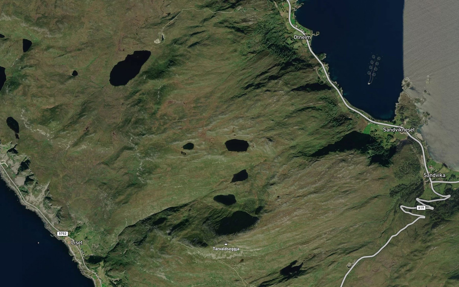 Satellite map of the Grotnipevatnet