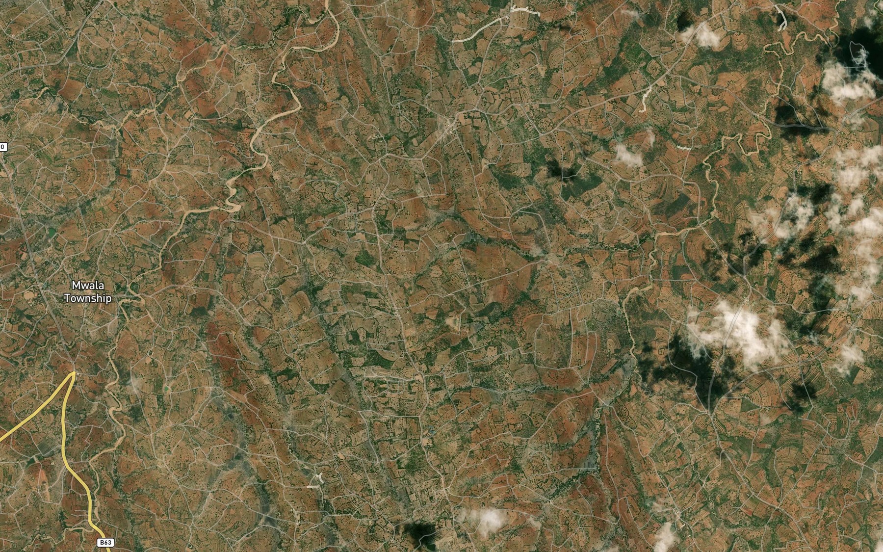 Satellite map of the Muthunguni Dam