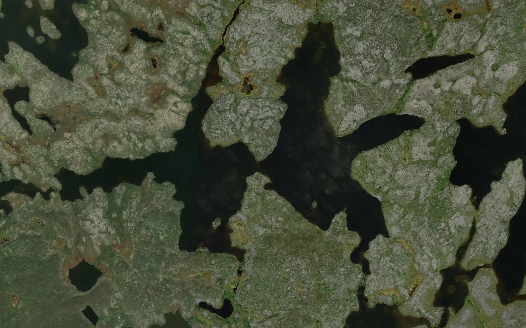 Satellite map of the Stefanic Lake