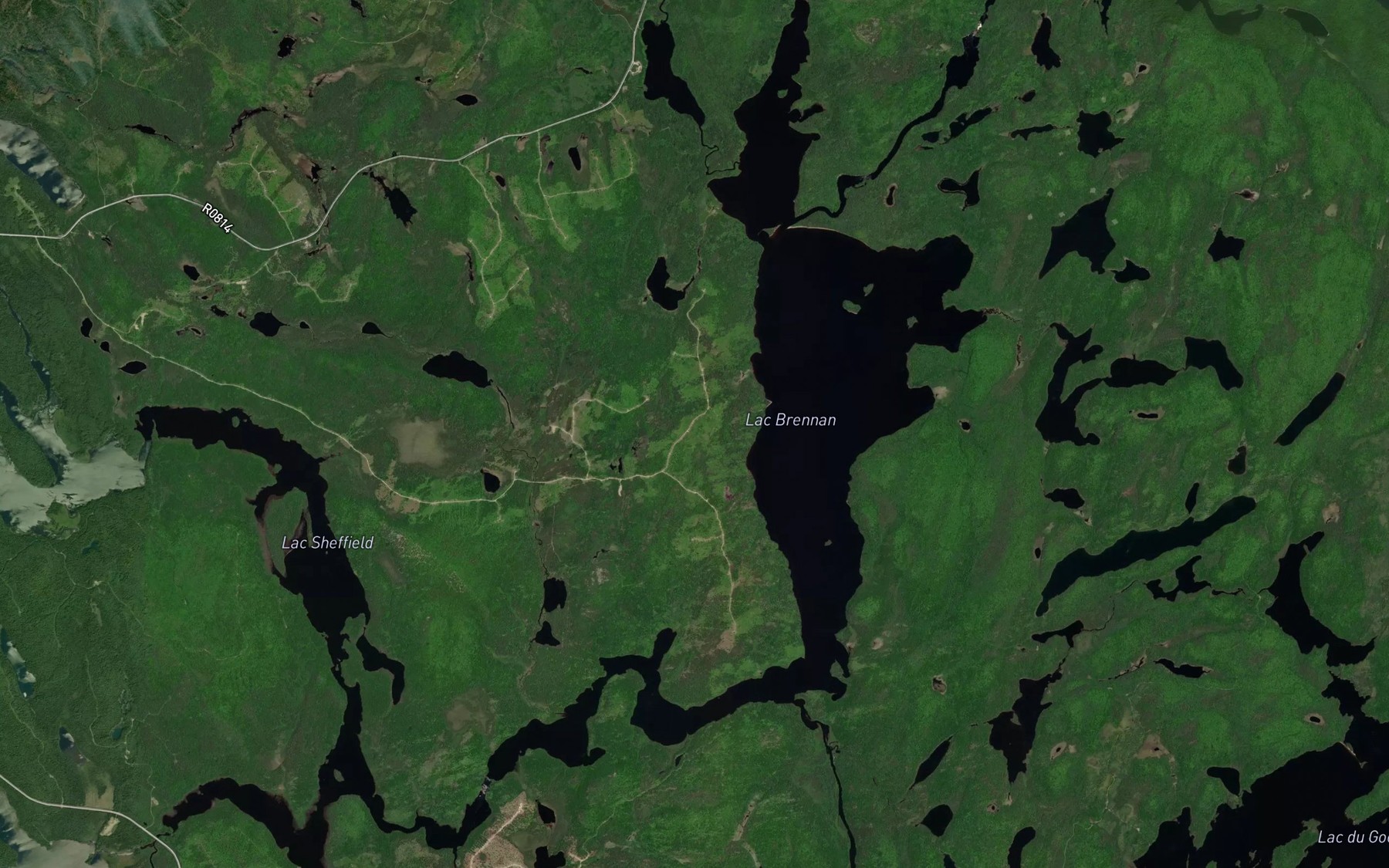 Satellite map of the Lac Brennan
