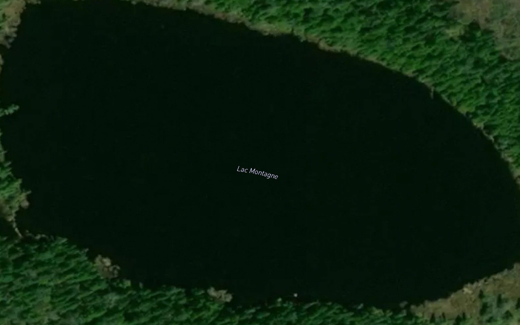 Satellite map of the Lac Montagne