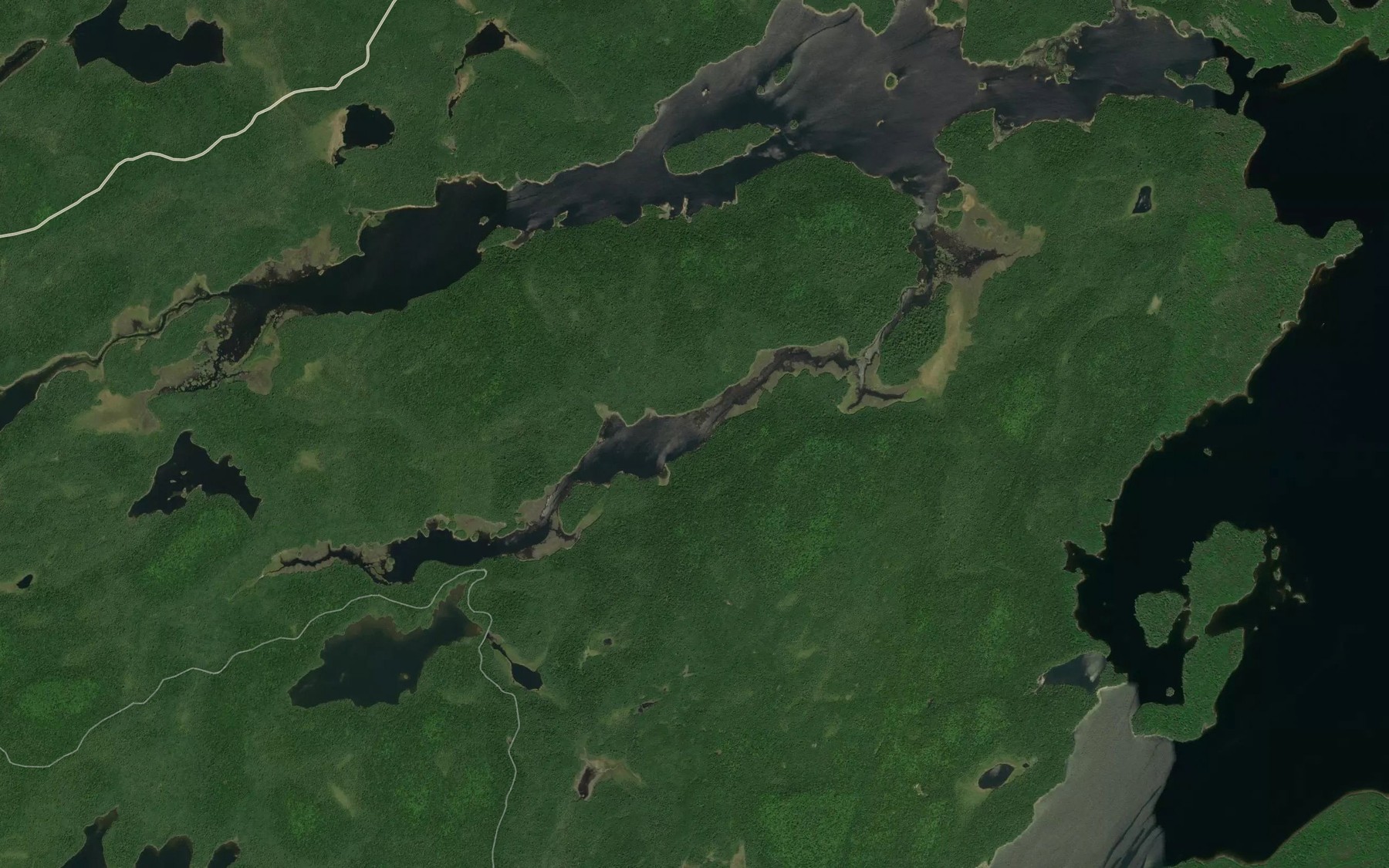 Satellite map of the Baie du Camp