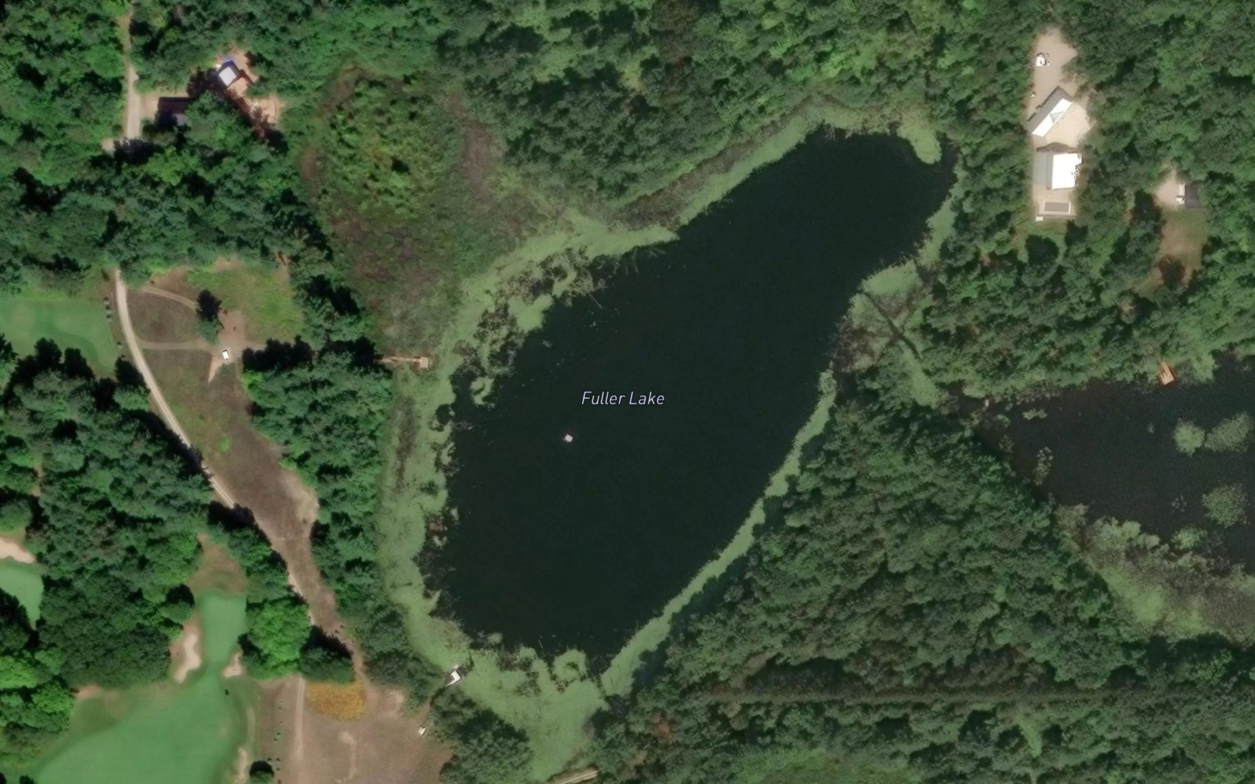 Satellite map of the Fuller Lake