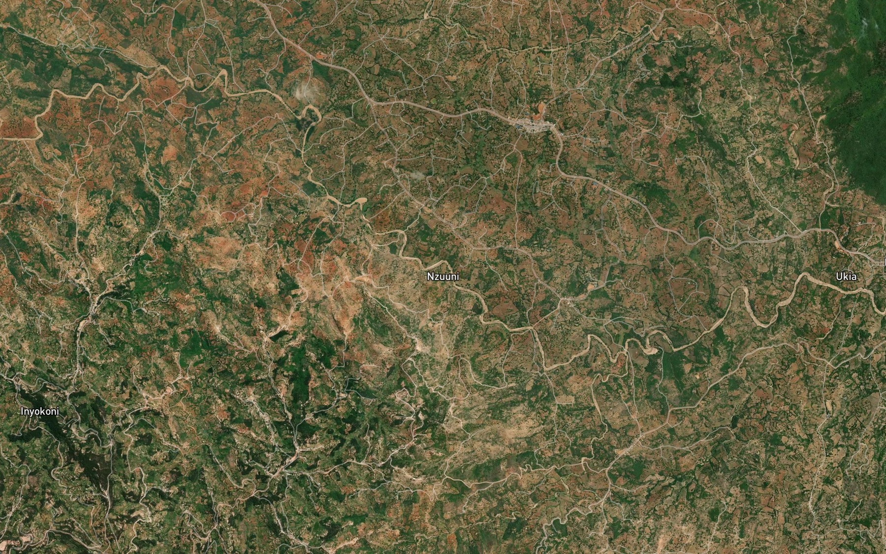 Satellite map of the Nzuuni Dam