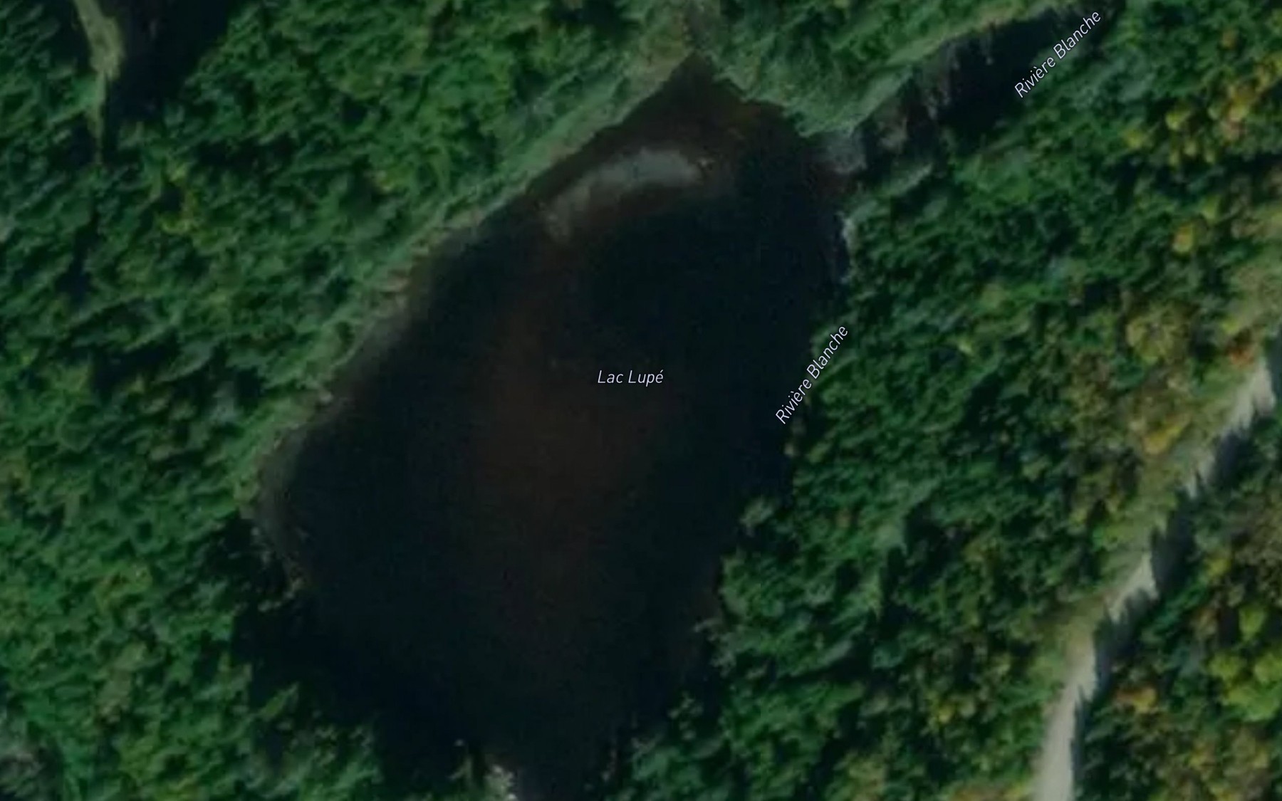 Satellite map of the Lac Lupe