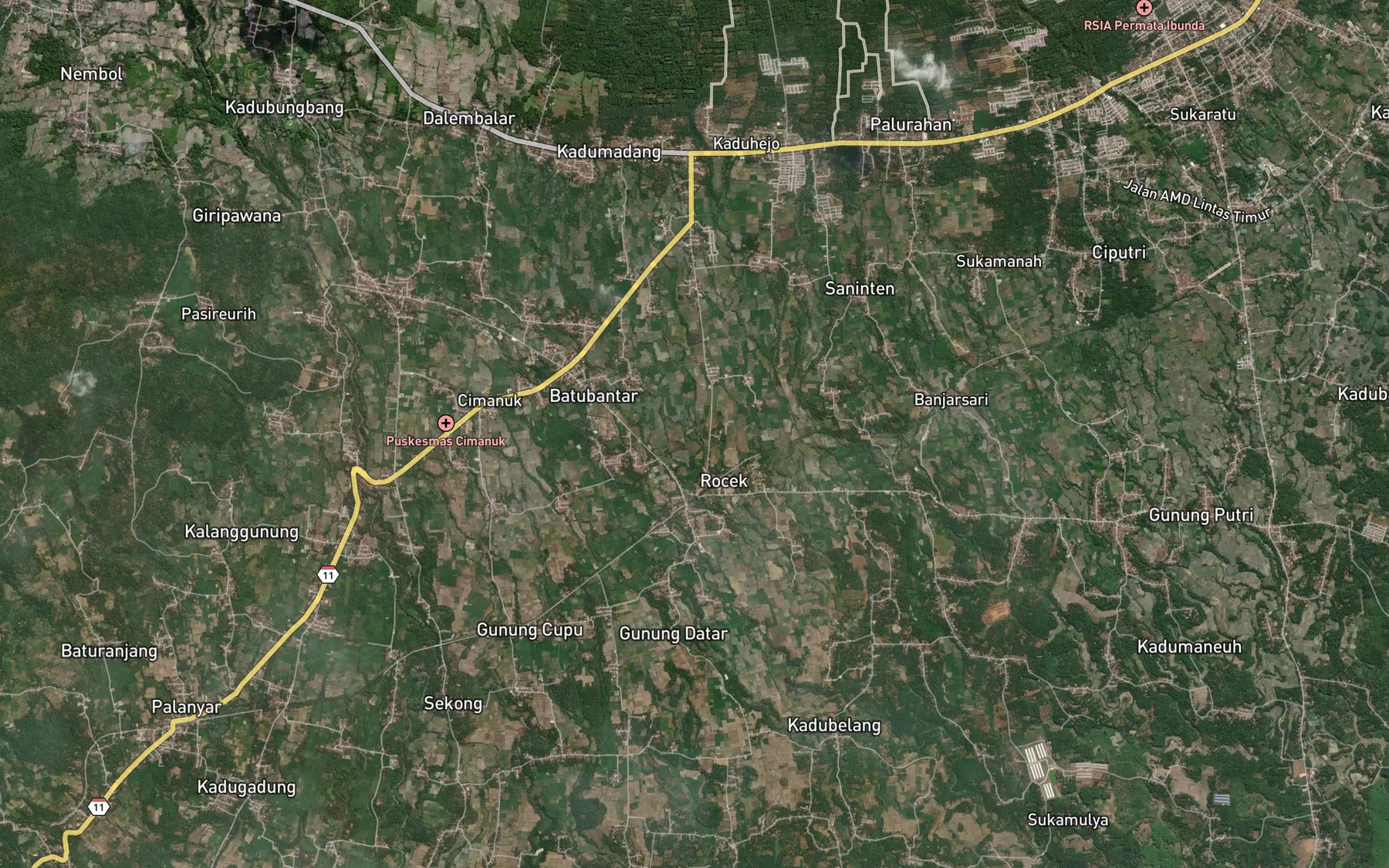 Satellite map of the Ci Neblong
