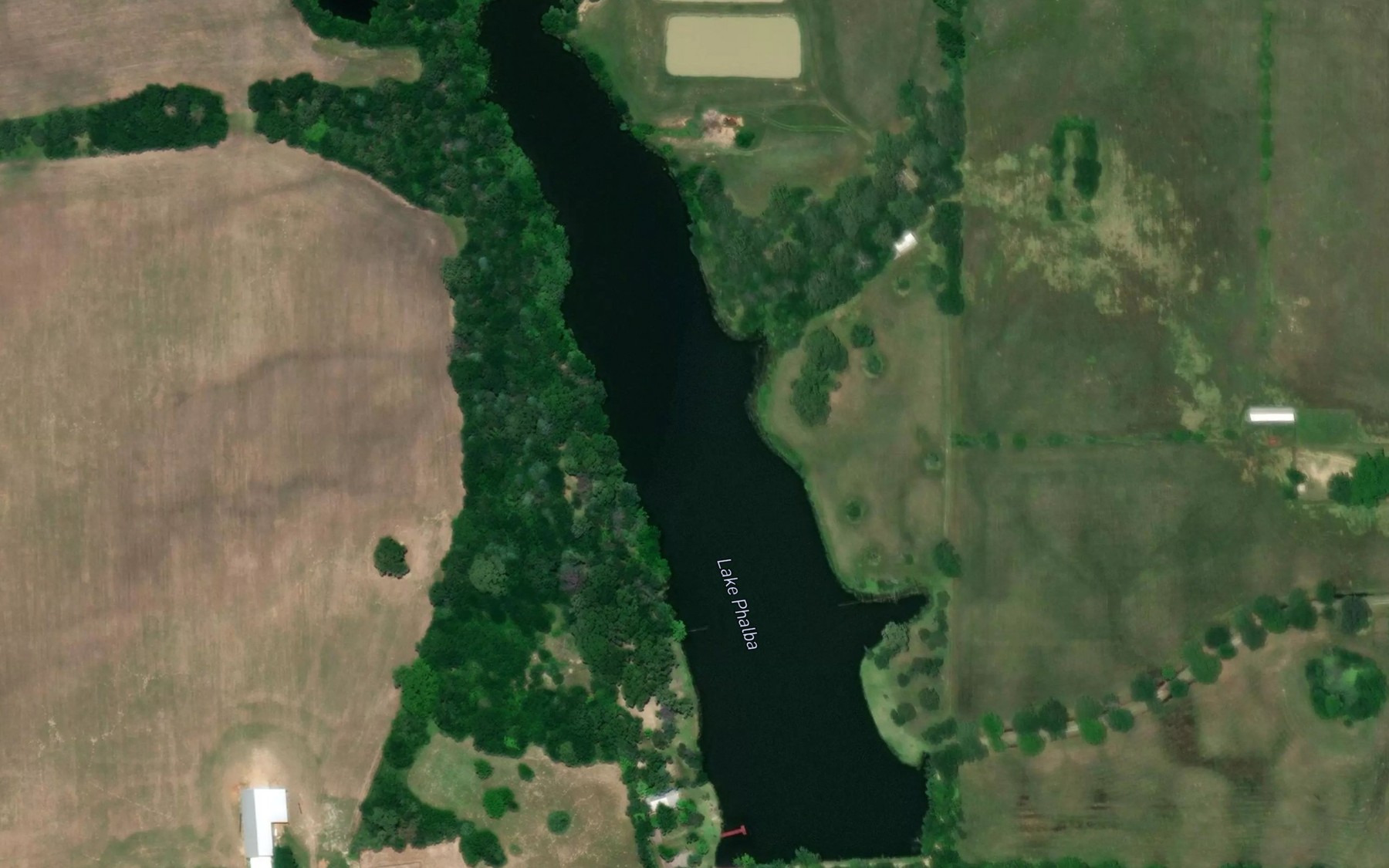 Satellite map of the Lake Phalba