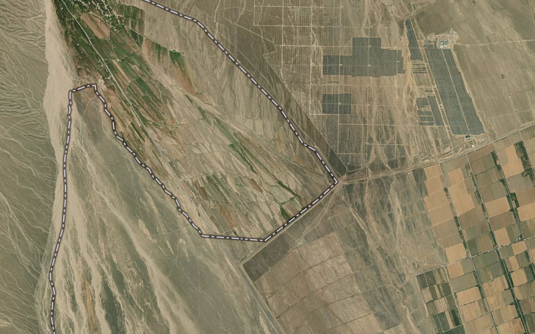 Satellite map of the Ponuksoy