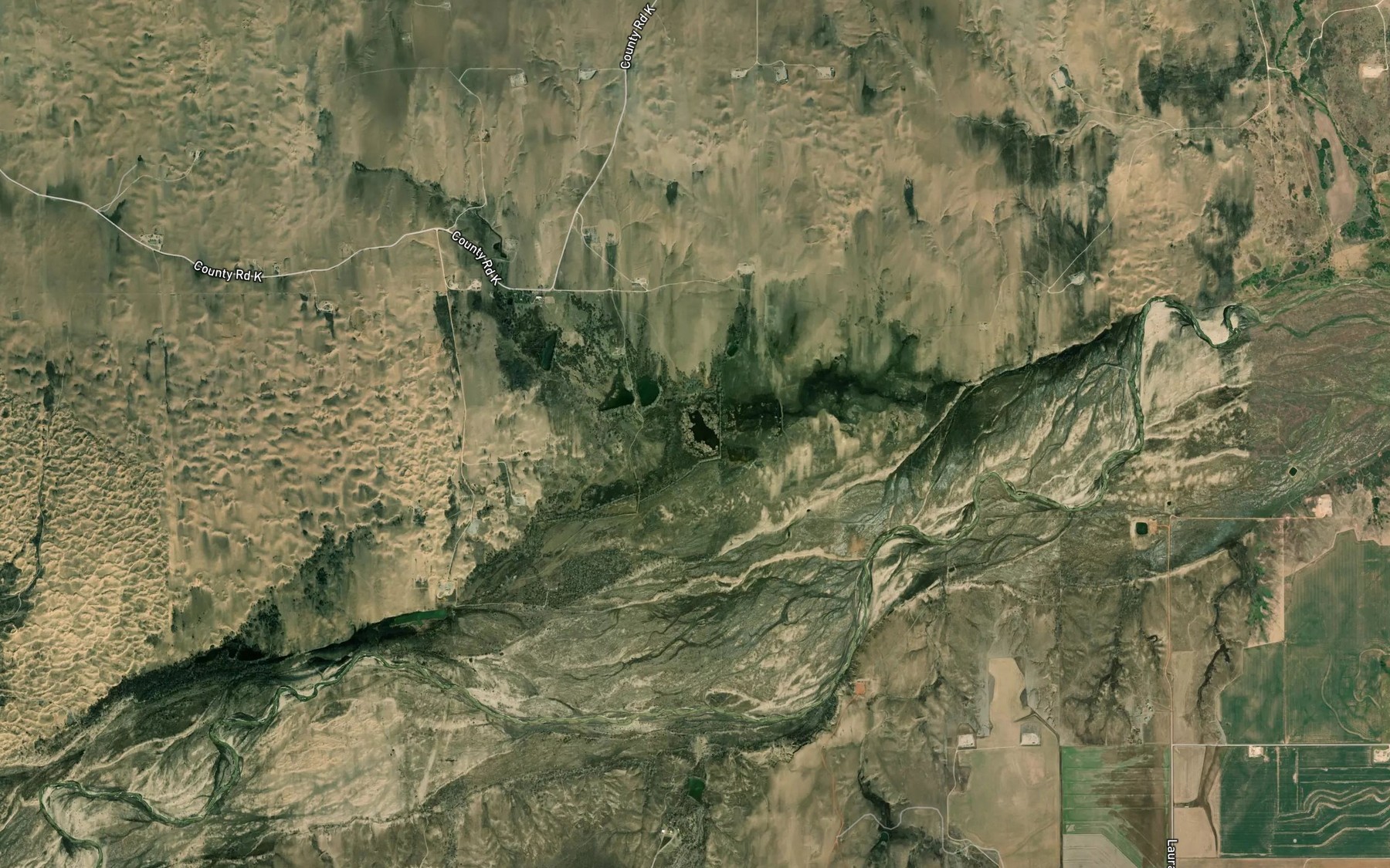 Satellite map of the Kritzer Lake