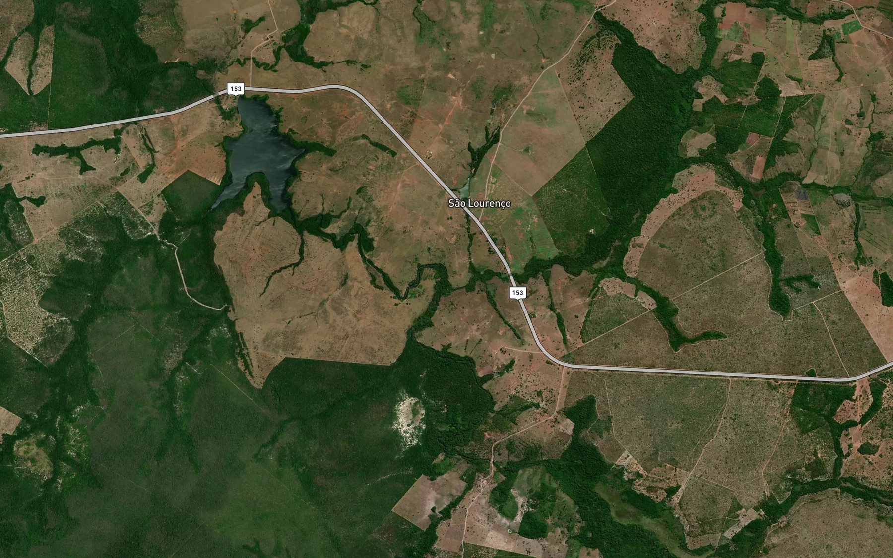 Satellite map of the Corrego Descanso