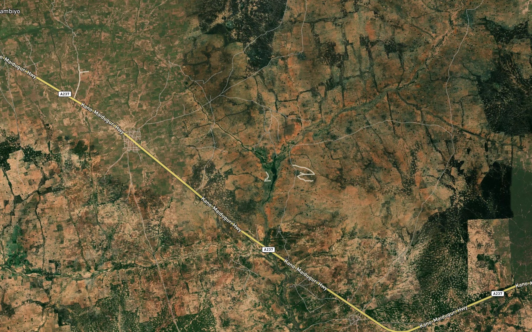 Satellite map of the Bambiyo