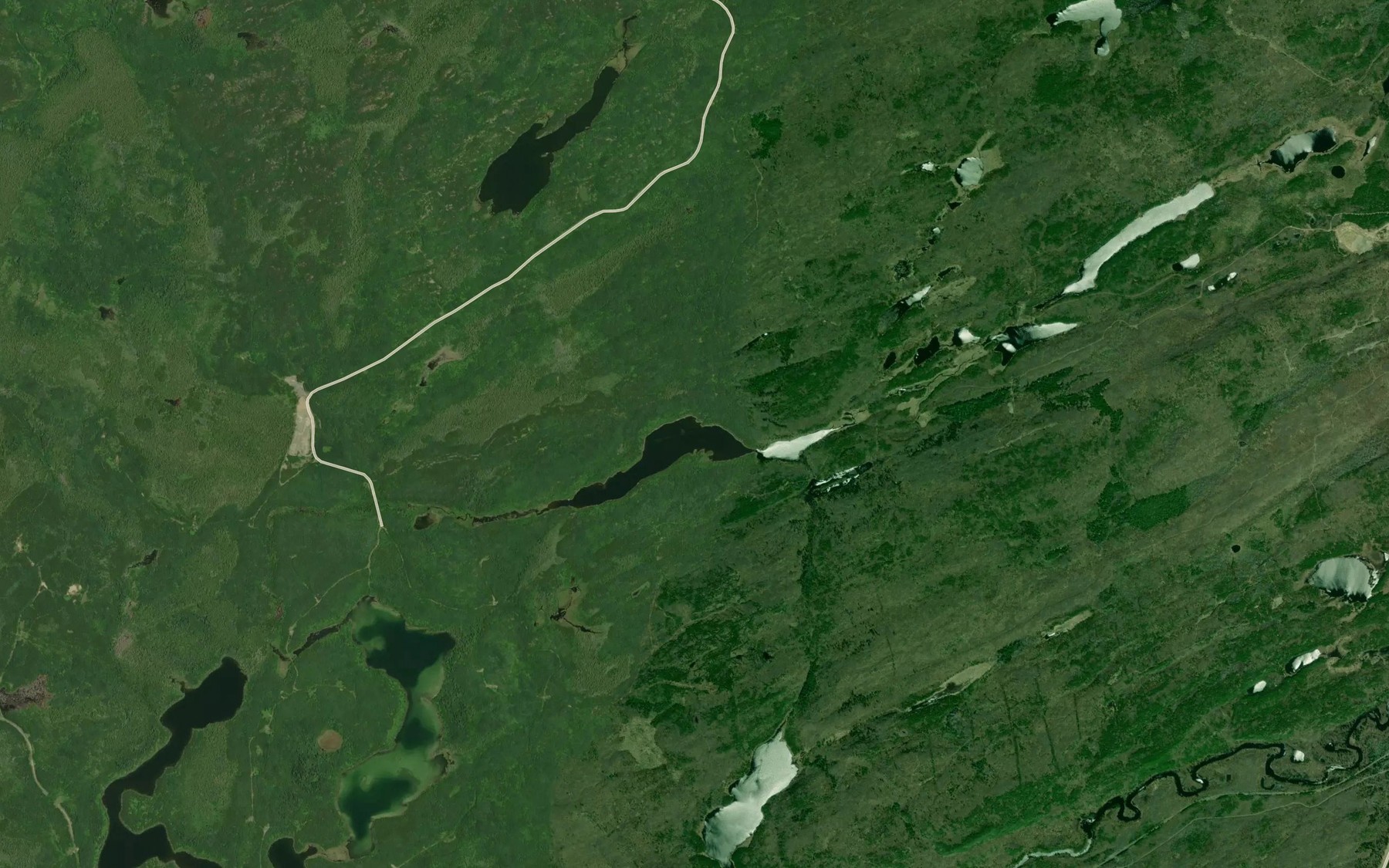 Satellite map of the Princess Lake