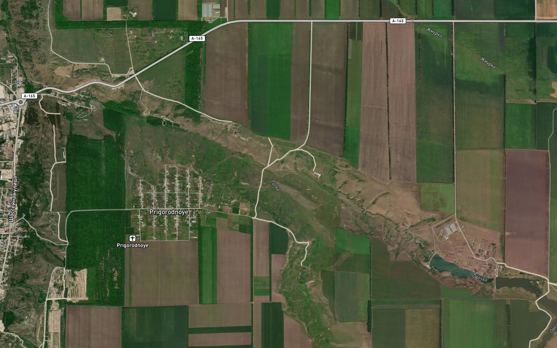 Satellite map of the Topka