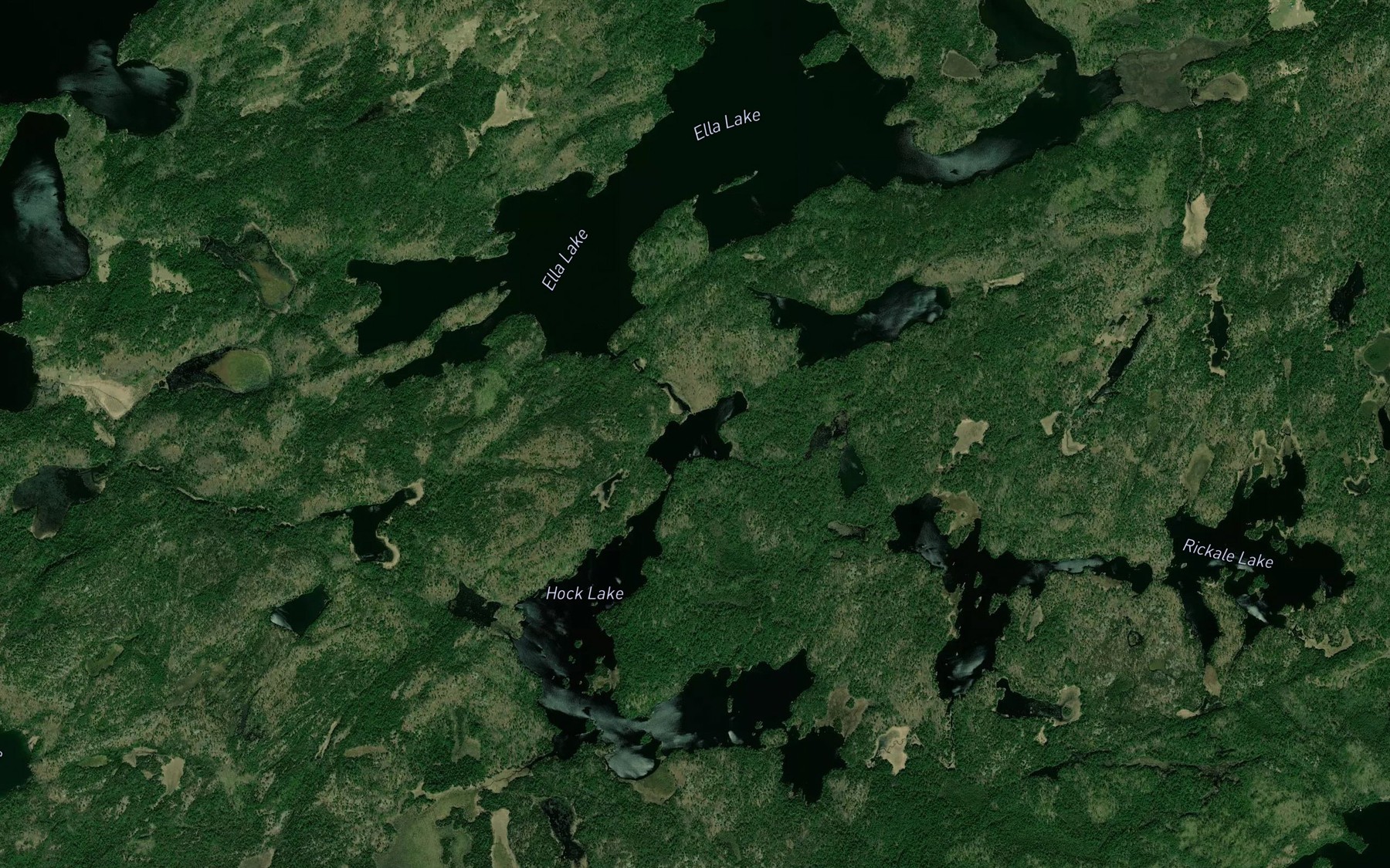 Satellite map of the Karstula Lake