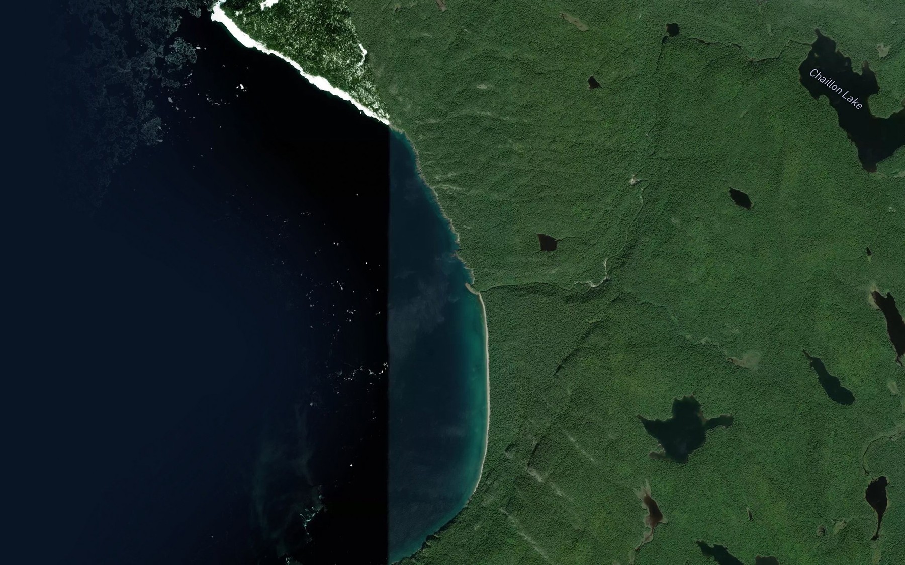 Satellite map of the Red Rock River