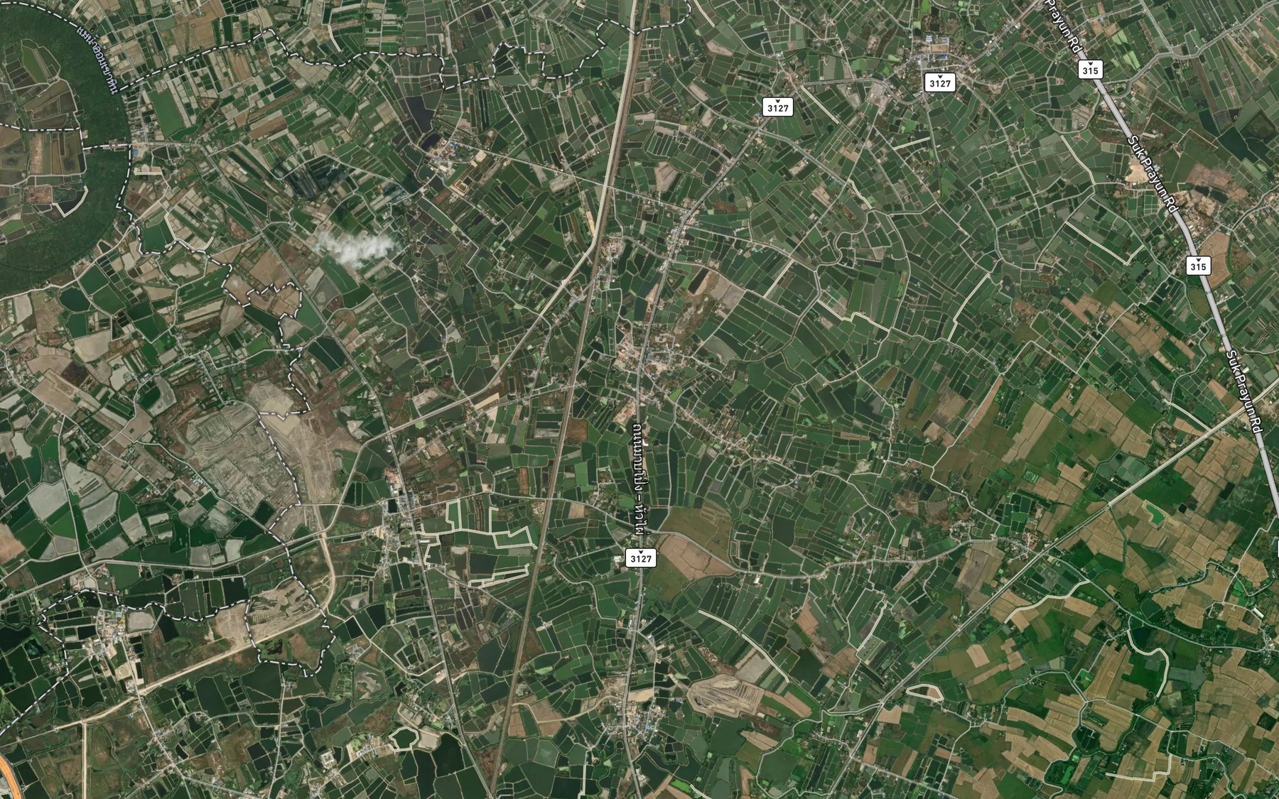 Satellite map of the Khlong Kwian Hak