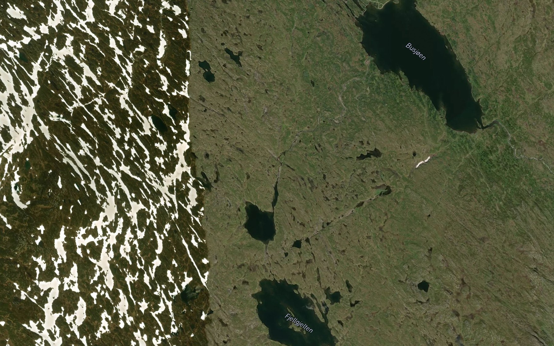 Satellite map of the Rundtjonnbekken