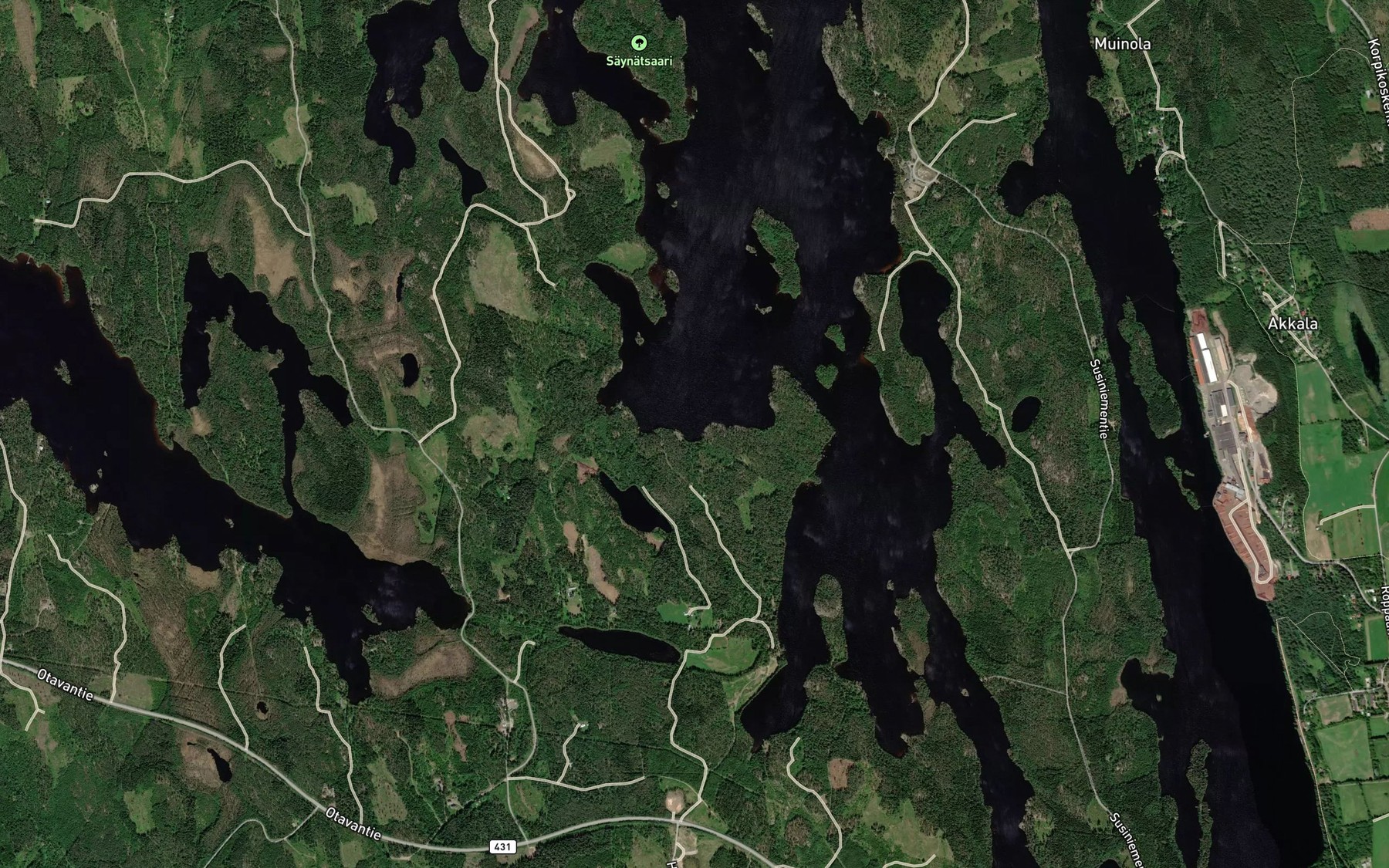 Satellite map of the Keskilahti