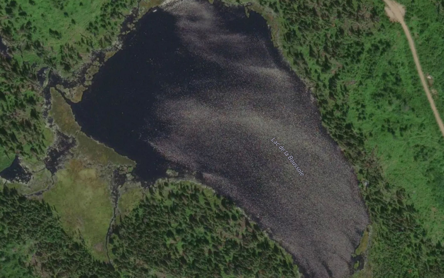 Satellite map of the Lac de la Boussole
